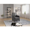 SESSEL in Mikrofaser Anthrazit  - Wengefarben/Anthrazit, KONVENTIONELL, Holz/Textil (70/93/75cm) - Sit & More