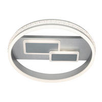 LED PLAFONJERA - siva, Lajfstajl, metal (41/8,6cm) - Ambiente