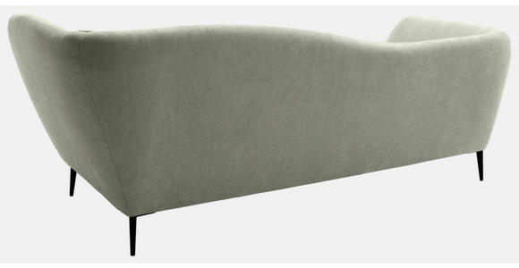 RÉCAMIERE Salbeigrün Chenille Zierkissen, Rücken echt  - Salbeigrün/Schwarz, KONVENTIONELL, Textil/Metall (224/70/97cm) - Hom`in