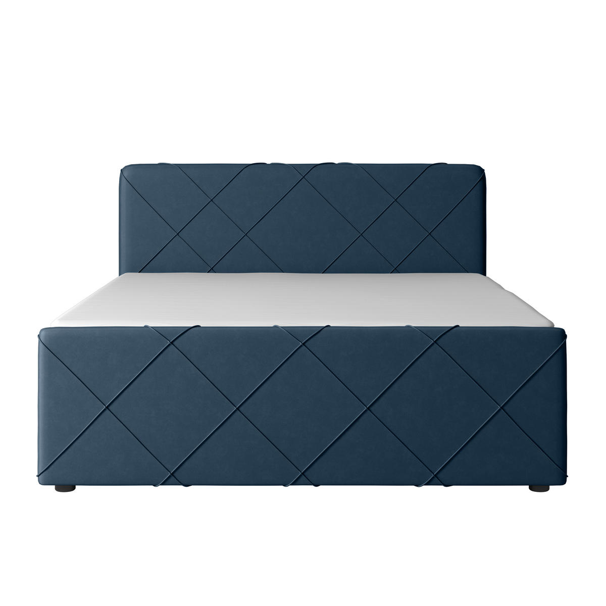 BOXSPRINGBETT 180/200 cm  in Blau  - Blau/Schwarz, Modern, Holz/Kunststoff (180/200cm) - MID.YOU