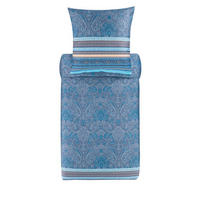 BETTWÄSCHE Maser Satin 200/200 cm  - Blau, Basics, Textil (200/200cm) - Bassetti