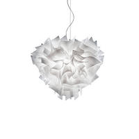 HÄNGELEUCHTE VELI 42/35 cm   - Transparent/Weiß, Design, Kunststoff (42/35cm) - Slamp