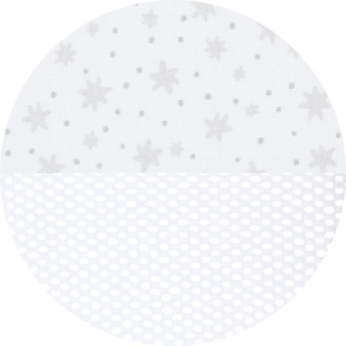 NESTCHEN babybay Nestchen 3D Mesh  - Grauweiß/Weiß, Basics, Naturmaterialien (149/24/2cm) - Tobi
