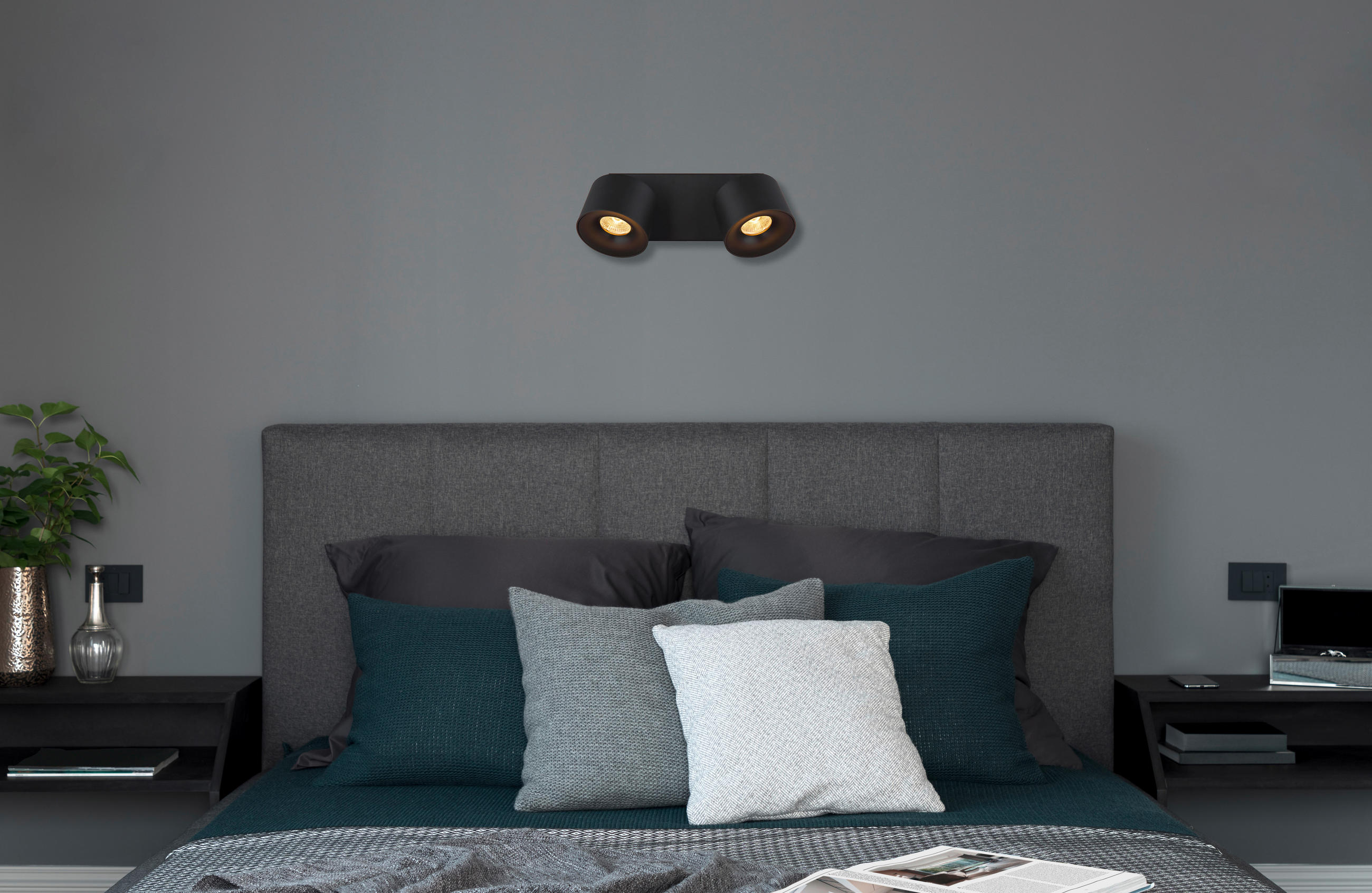 LED REFLEKTOR  - prozirno/crna, Design, metal/plastika (20,5/7,2/12cm) - Globo