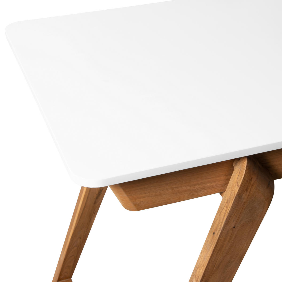 SAROKÍRÓASZTAL  - tölgyfa színű/fehér, Modern, faalapú anyag/fa (150/120/75cm) - Livetastic