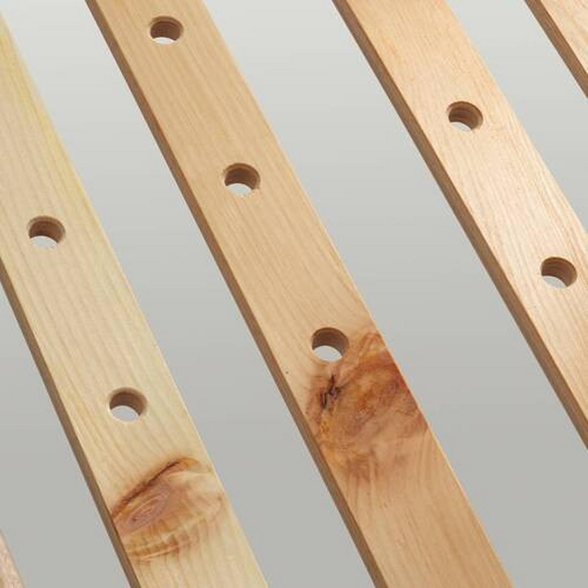 ZIRBEN-LATTENROST, metallfrei Waldgrün 100/200 cm Kopfteil, Fußteil verstellbar, Zirbelkiefer  - Zirbelkieferfarben/Buchefarben, Basics, Holz (100/200cm) - Linea Natura