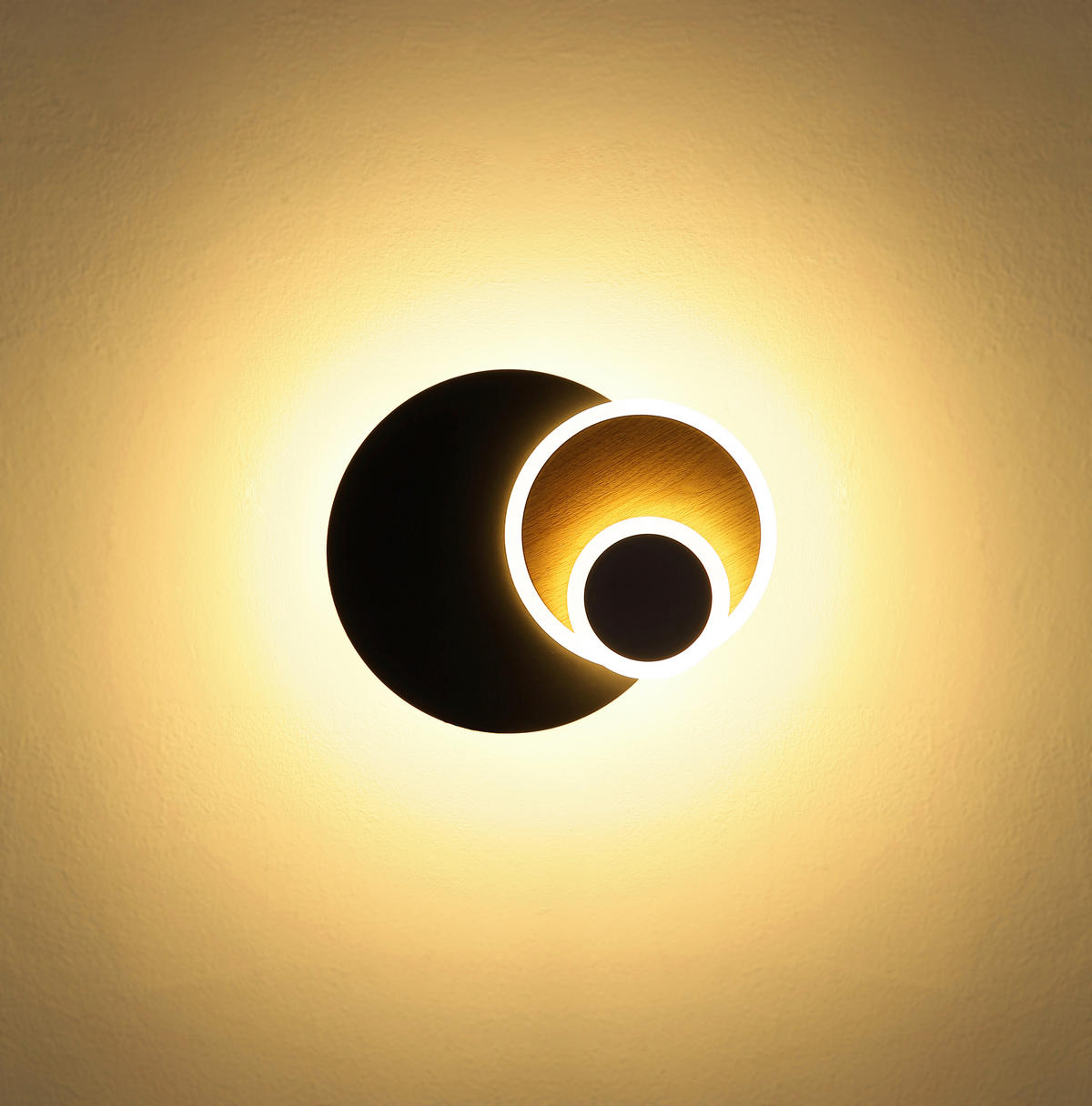 LED-WANDLEUCHTE 23/30 cm   - Anthrazit/Schwarz, Design, Kunststoff/Metall (23/30cm) - Globo