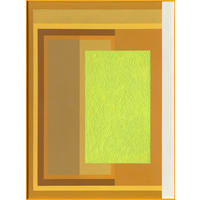 ÖLGEMÄLDE Abstraktes 70/100 cm  - Gelb/Hellgelb, Design, Papier/Textil (70/100cm) - Monee