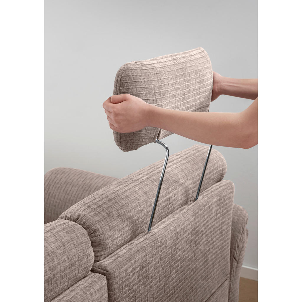 Thumbnail - Livetastic Ecksofa, Beige, Textil, Buche, 5-Sitzer, Ottomane links, L-Form, 279x176 cm, Made in EU, Schlafen auf Sitzhöh...