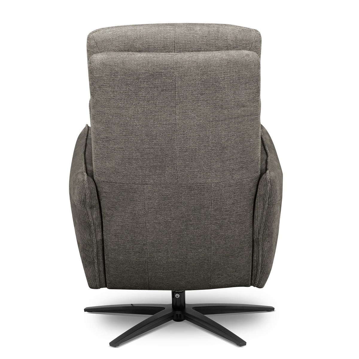 RELAXSESSEL in Textil Graphitfarben  - Schwarz/Graphitfarben, Design, Textil/Metall (77/107/88cm) - Livetastic