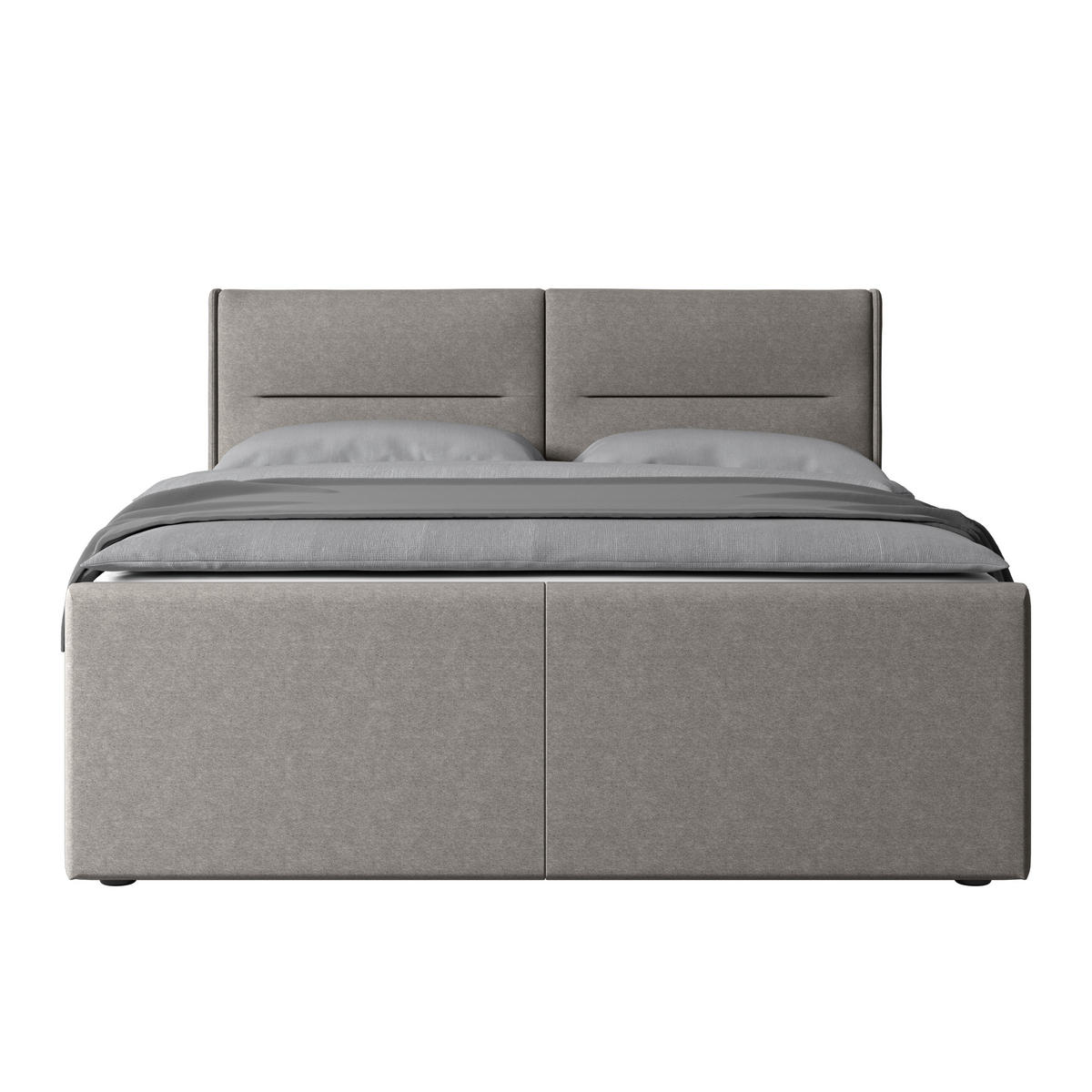 POSTELJA BOXSPRING 180 cm   x 200 cm  , karton, leseni material srebrne barve  - srebrne barve, Moderno, kovina/umetna masa (180/200cm) - MID.YOU
