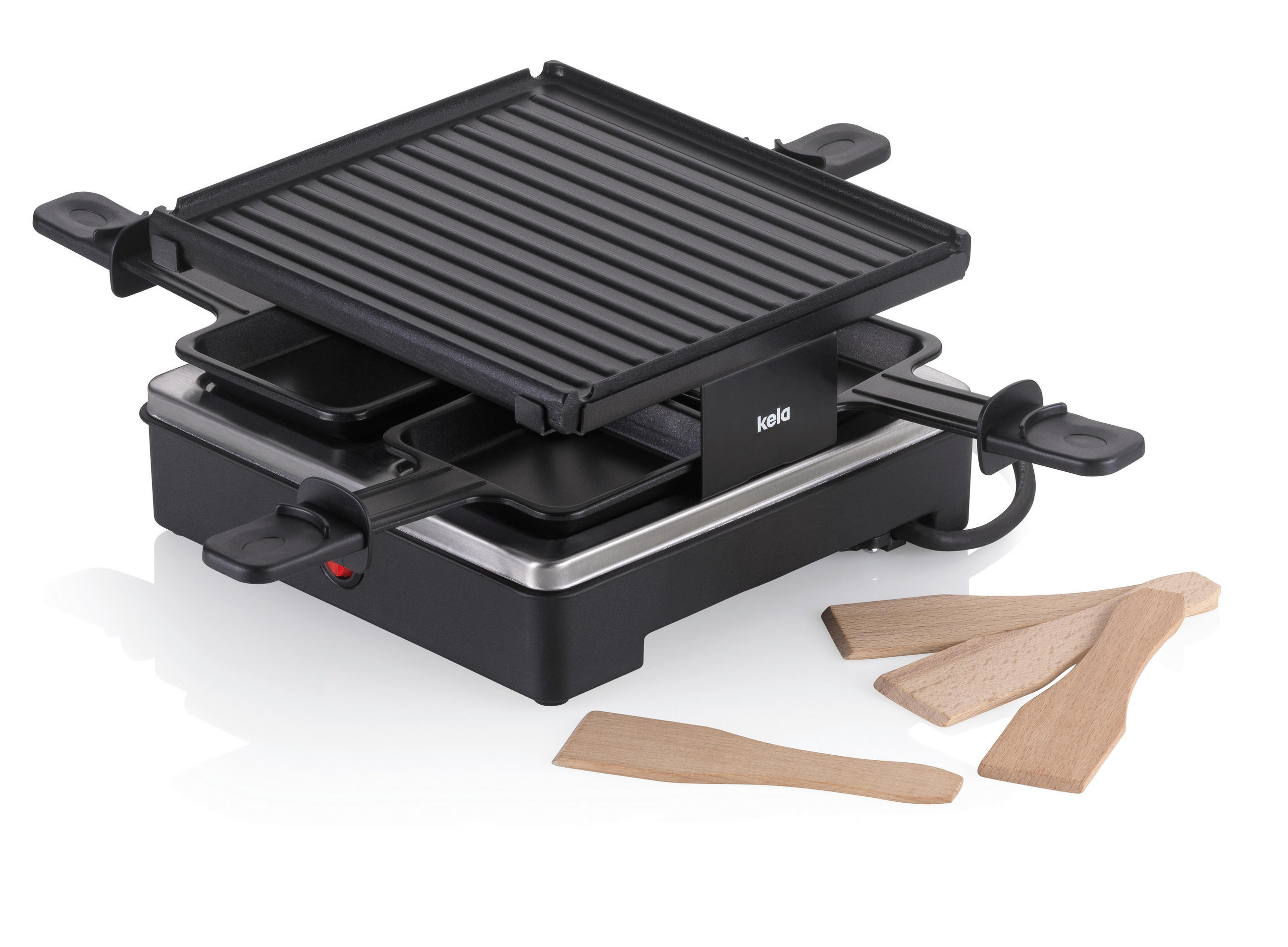 Kela Raclette-Grill Geneva Schwarz 21.5x12x21.5 cm