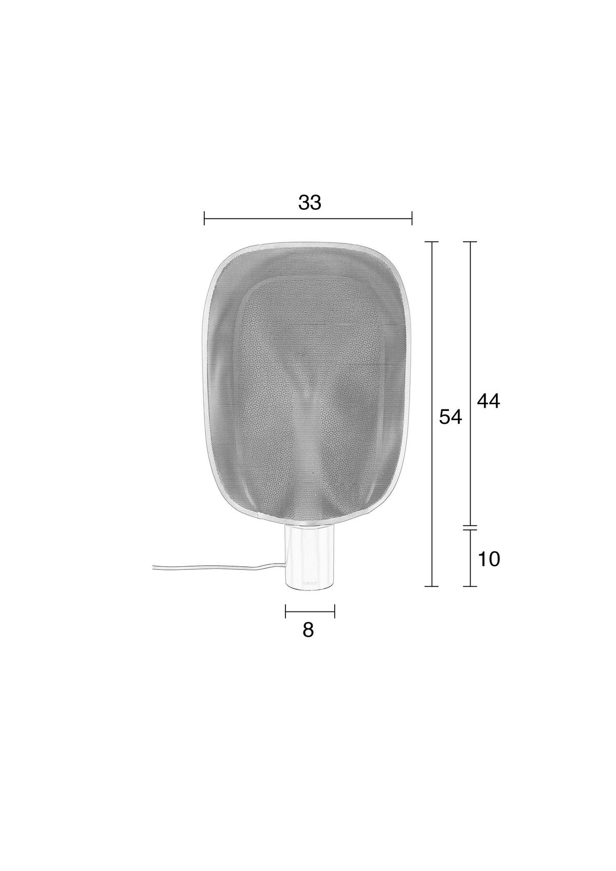 TISCHLEUCHTE - Kupferfarben, Basics, Kunststoff/Metall (33/54/8cm) - Zuiver