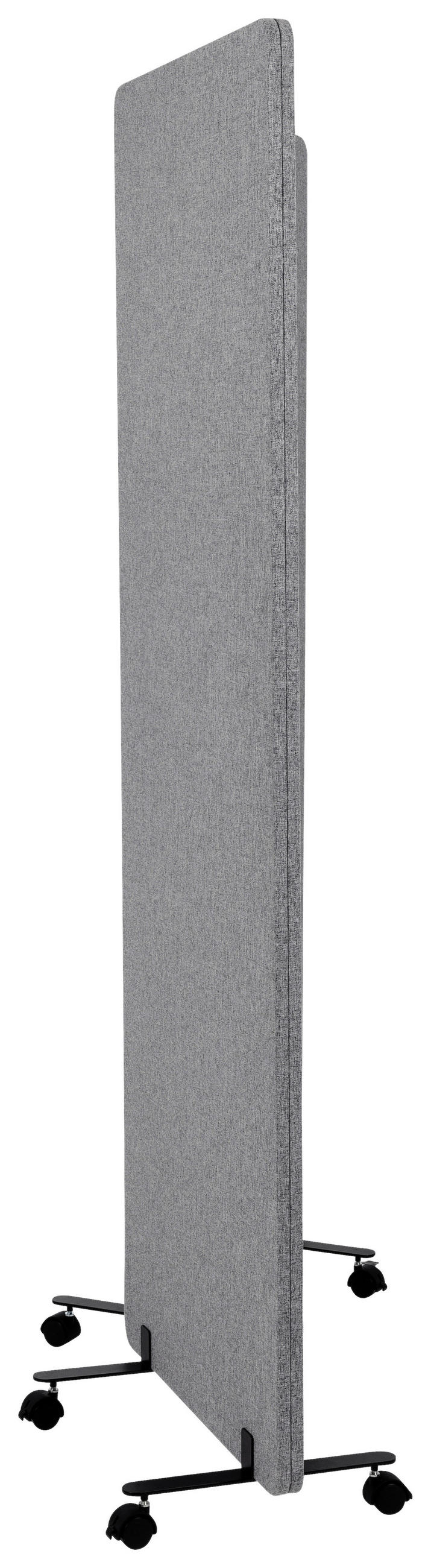 MELLANVÄGG  i metall, plast, textil  mörkgrå  - mörkgrå, Basics, metall/textil (60/177/35cm) - MID.YOU