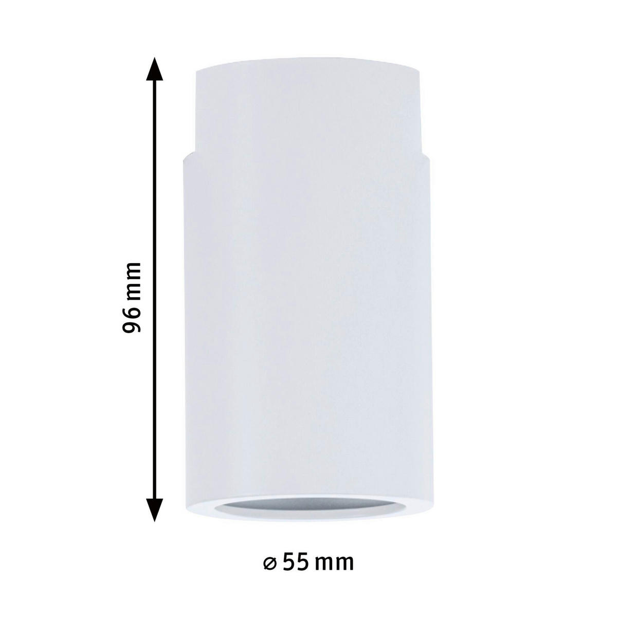 SCHIENENSYSTEM-STRAHLER Socket 5,5/9,6 cm  - Basics (5,5/9,6cm) - Paulmann