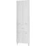 HOCHSCHRANK Weiß - Chromfarben/Weiß, KONVENTIONELL, Holzwerkstoff/Metall (53/185.5/33cm) - Xora
