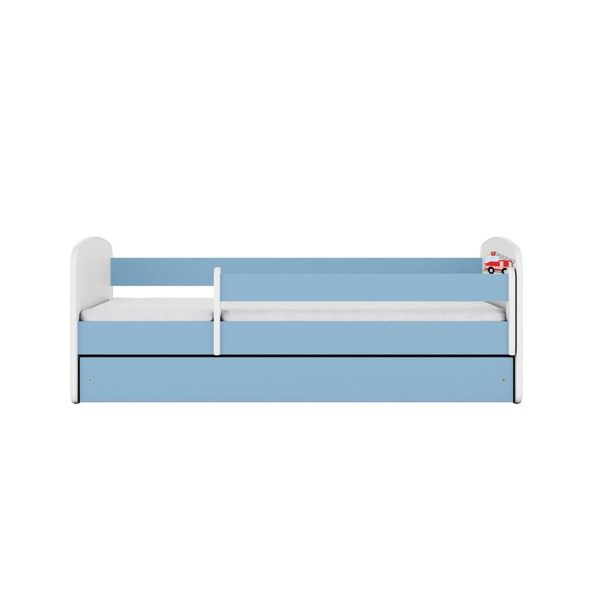 KINDER-/JUNIORBETT - Blau/Birkefarben, MODERN, Holz/Holzwerkstoff (80/160cm) - MID.YOU
