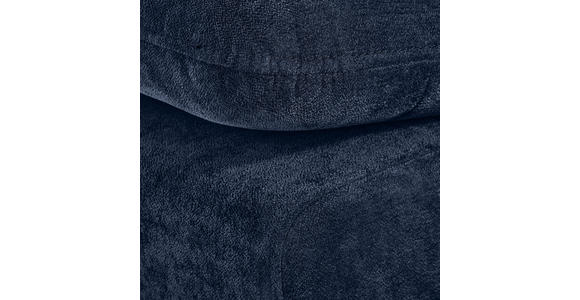 ECKSOFA  in Chenille Dunkelblau  - Silberfarben/Dunkelblau, KONVENTIONELL, Holz/Textil (187/293cm) - Carryhome