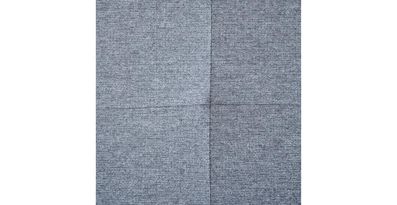 ECKSOFA  in Webstoff Blaugrau Rücken echt, Kopfteilverstellung  265/180 cm  - Blaugrau/Schwarz, Design, Textil/Metall (265/180cm) - Carryhome