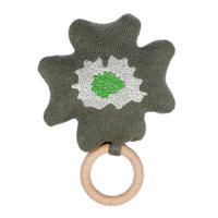 ROPOTULJICA - zelena, Natur, tekstil/les (10/10cm) - Avelia