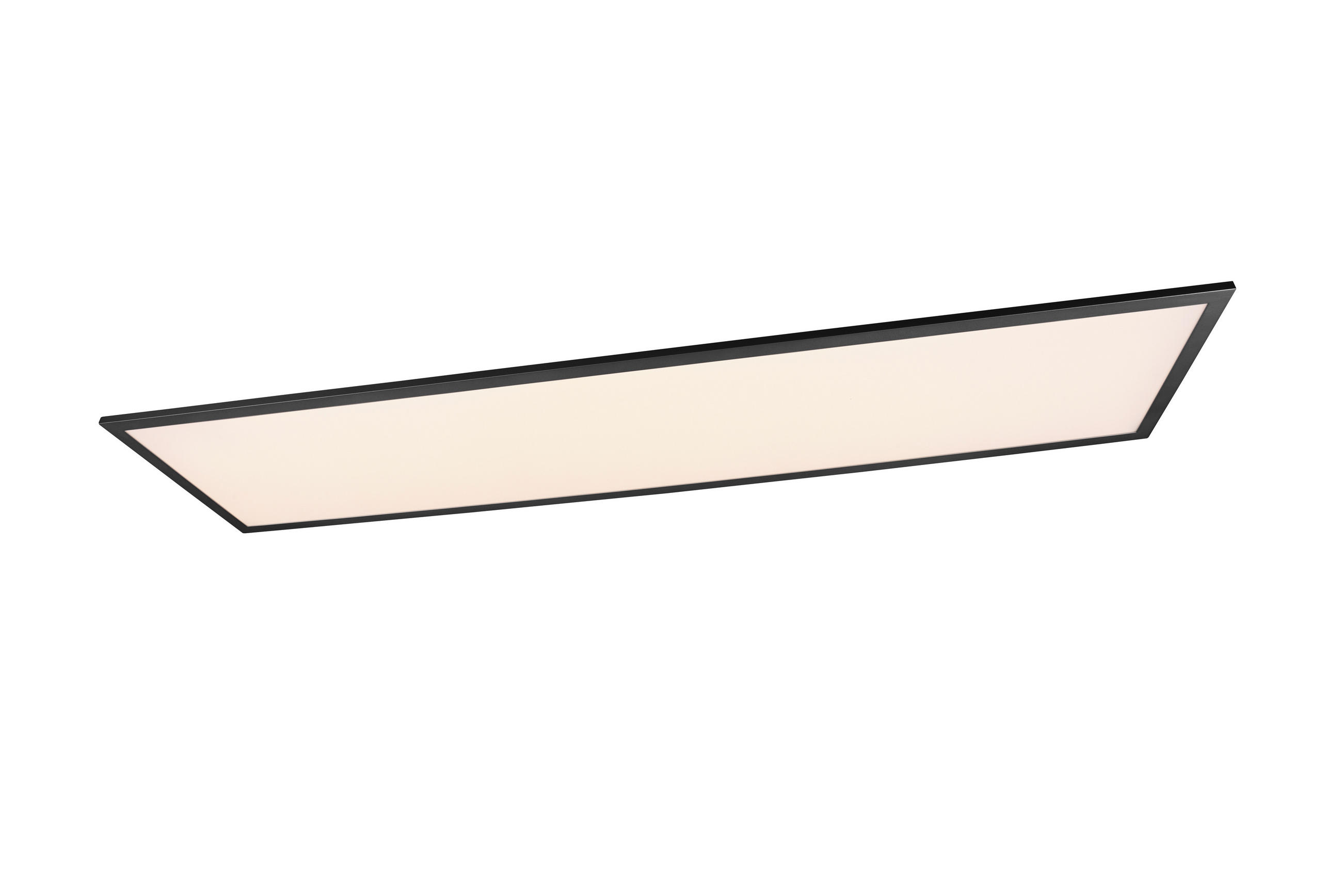 LED-DECKENLEUCHTE 34 W    30/120/3 cm  - Schwarz, Basics, Metall (30/120/3cm)
