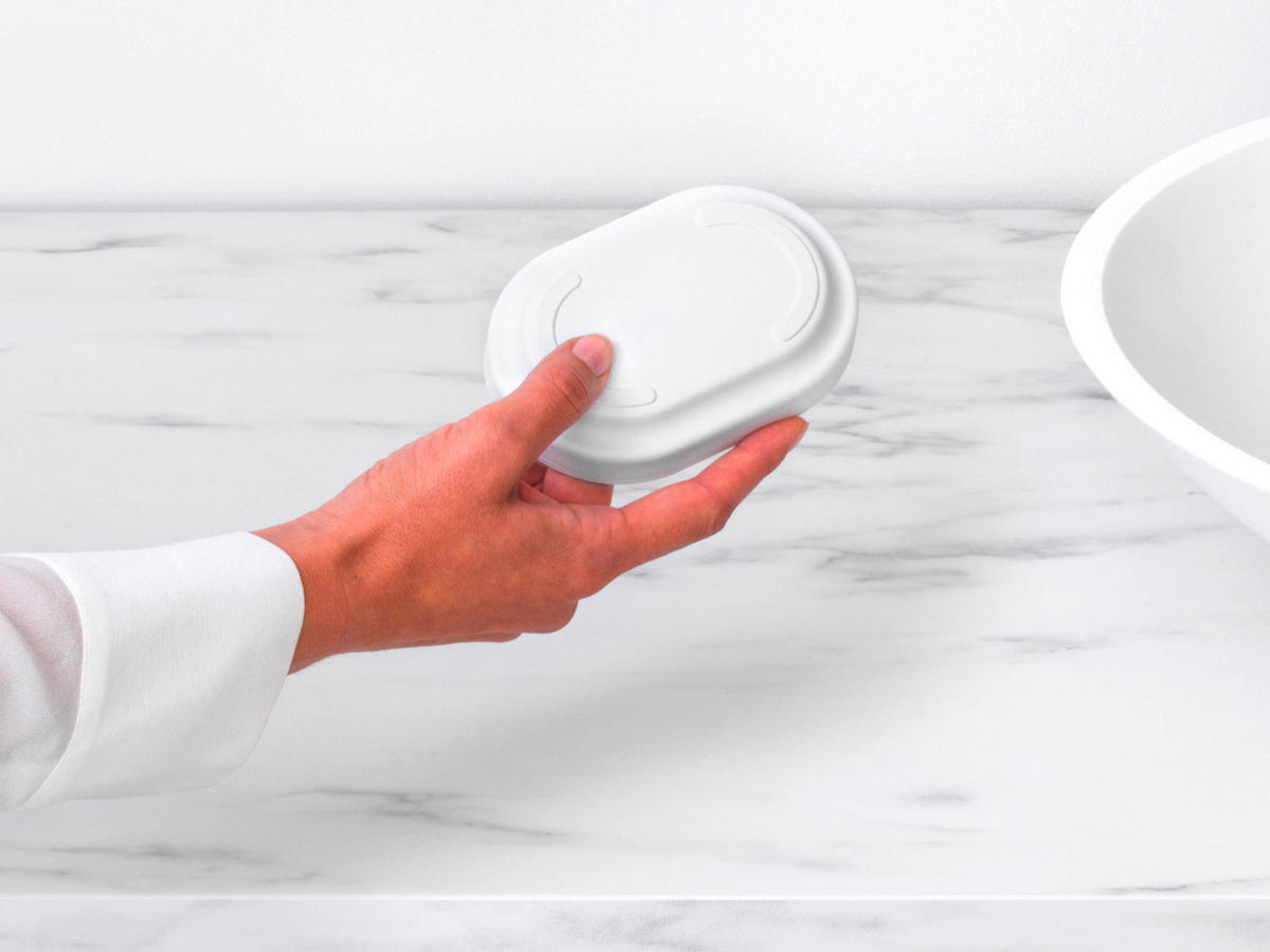 POSUDA ZA SAPUN  bela  metal  - bela, Osnovno, metal (12.1/2.4/8.1cm) - Brabantia