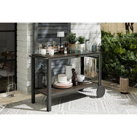 GARTEN-SERVIERWAGEN  - Schwarz, MODERN, Kunststoff/Metall (45/74/105cm) - Ambia Garden
