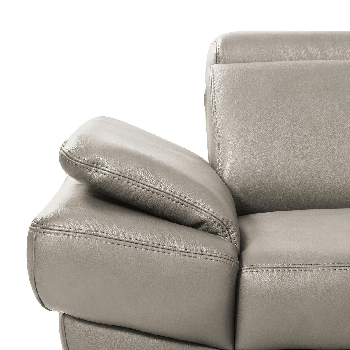 ECKSOFA  in Lederlook Echtleder Pinienfarben  - Schwarz/Pinienfarben, Design, Leder/Textil (264/211cm) - Livetastic