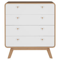 KOMMODE  in 80/88/39 cm  - Eichefarben/Weiß, Design, Holzwerkstoff (80/88/39cm) - MID.YOU
