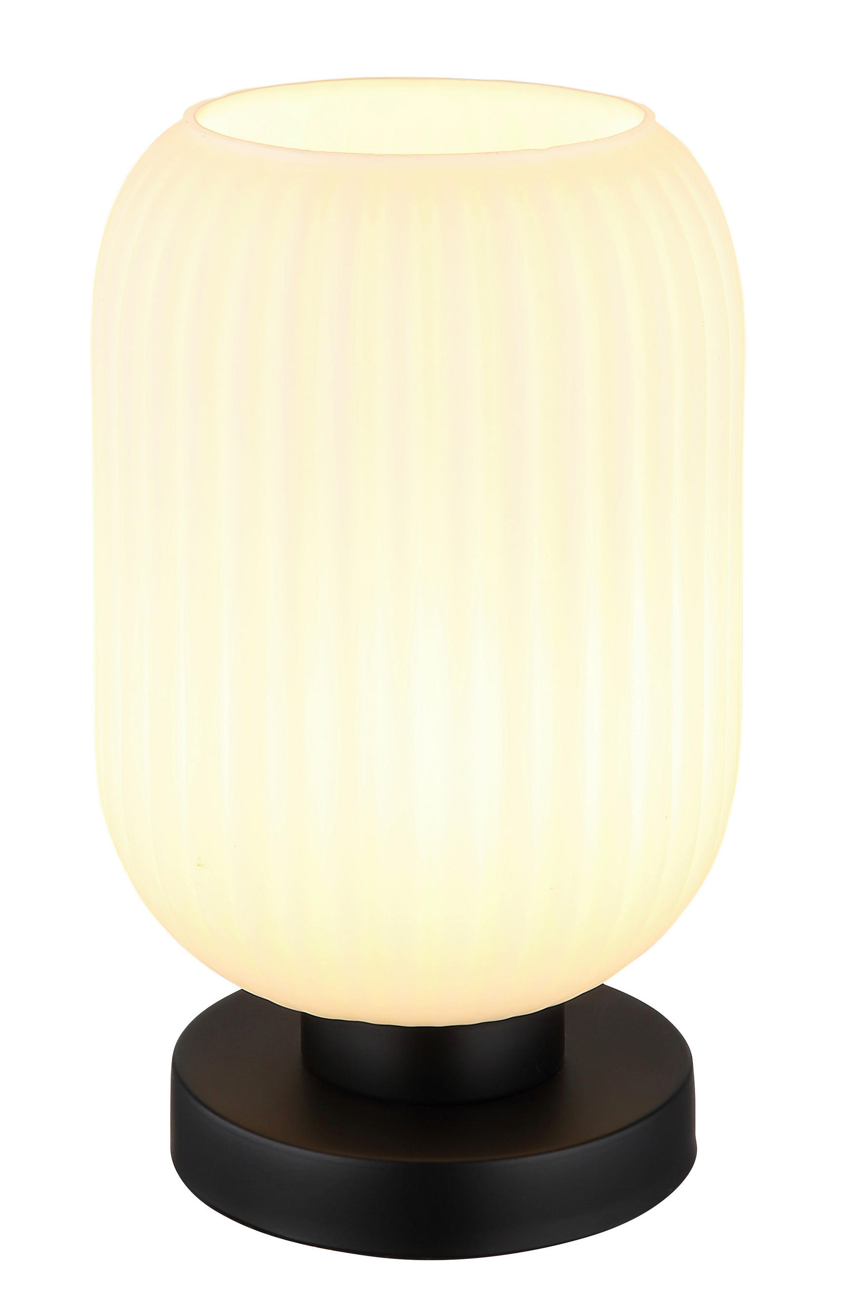BORDSLAMPA 14/24 cm   - champagne/svart, Klassisk, metall/glas (14/24cm) - Globo
