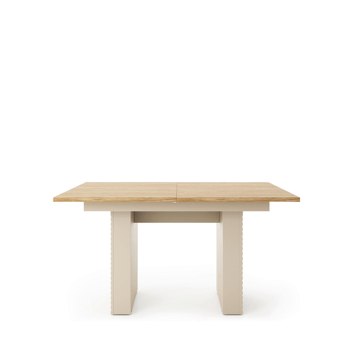 ESSTISCH Eichefarben, Kaschmir rechteckig  ausziehbar  - Kaschmir/Eichefarben, MODERN, Holzwerkstoff (140-185/90/75,3cm) - home24