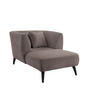 XXL-SESSEL in Bouclé Taupe  - Taupe/Schwarz, Modern, Holz/Textil (108/84/155cm) - MID.YOU