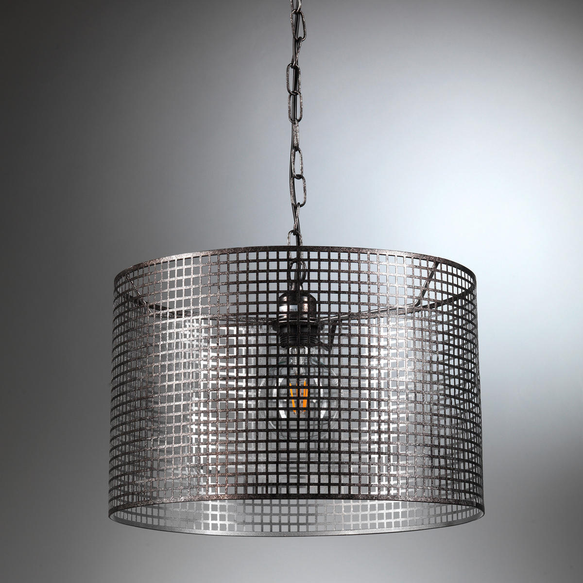 STROPNÍ ZÁVĚSNÉ SVÍTIDLO, 40/40/100 cm  - černá, Design, kov (40/40/100cm)