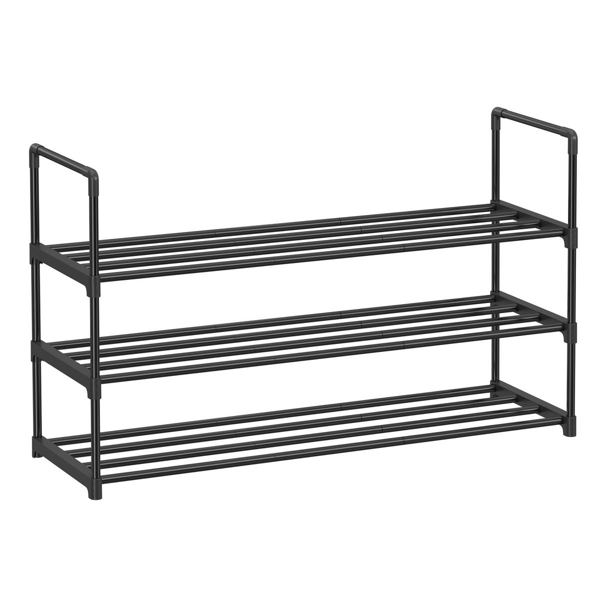 REGÁL NA TOPÁNKY, čierna, 92/55/30 cm - čierna, Trend, kov/plast (92/55/30cm) - Boxxx