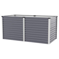 HOCHBEET 96,2/85,8/187,7 cm  - Anthrazit/Alufarben, Basics, Metall (96,2/85,8/187,7cm)