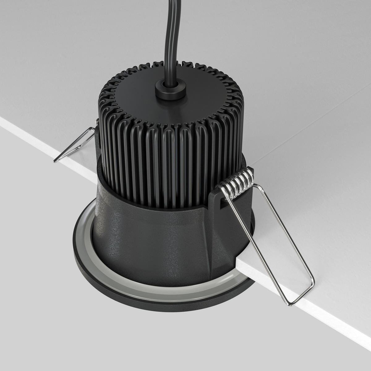 DECKENLEUCHTE Downlight 6/6 cm  - Schwarz, Design, Metall (6/6cm) - MAYTONI