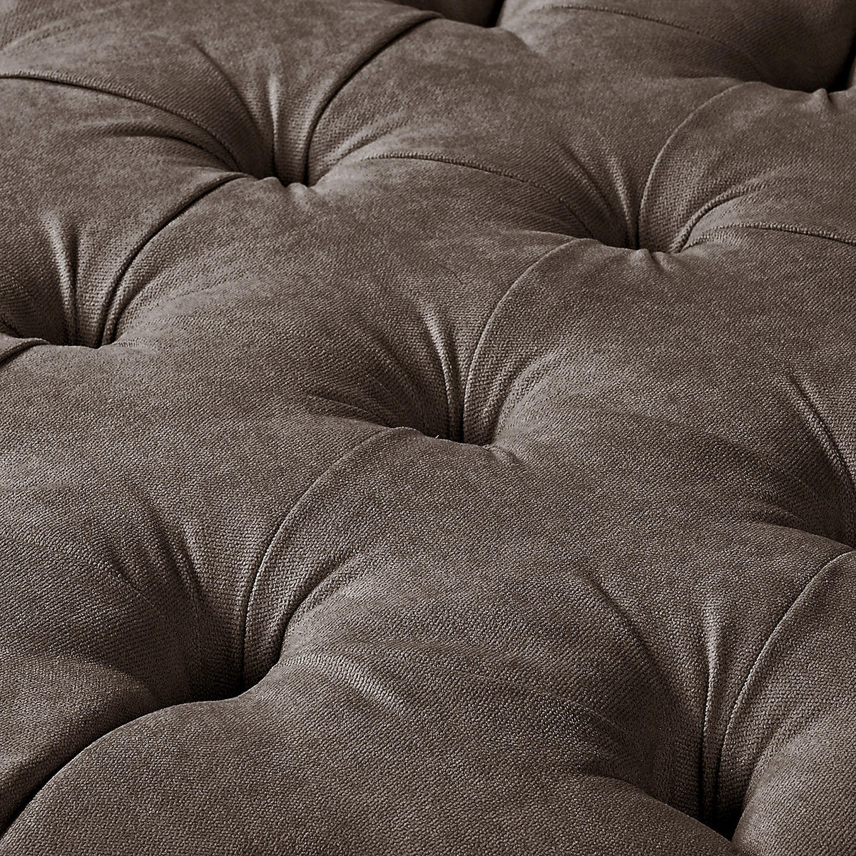 HOCKER Textil Graubraun  - Graubraun/Braun, Design, Holz/Textil (80/45/80cm) - Livetastic