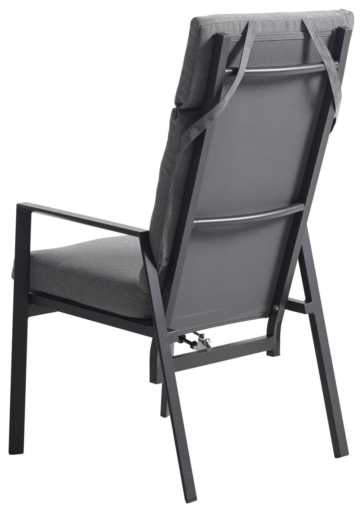 GARTENSESSEL Aluminium Grau  - Grau, Design, Textil/Metall (56,5/105/69,5cm) - Ambia Garden