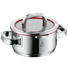 BRATENTOPF Edelstahl 1,4 L - Edelstahlfarben/Rot, Basics, Kunststoff/Metall (16cm) - WMF