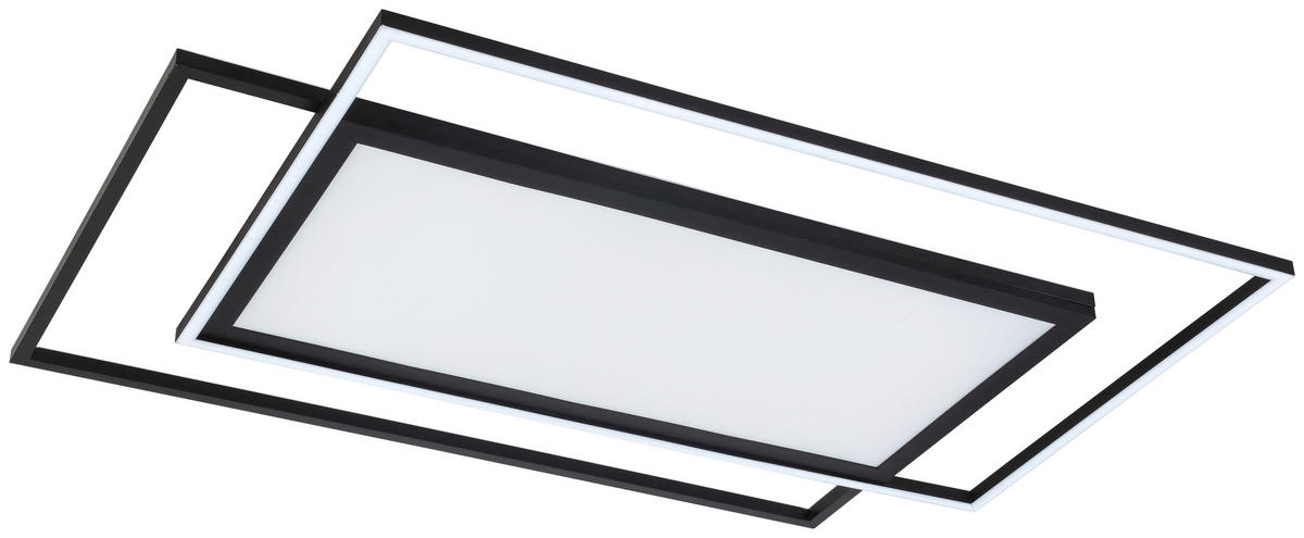 LED-PANEEL 80,8/52,8/6 cm  - Schwarz, Trend, Kunststoff/Metall (80,8/52,8/6cm) - Novel
