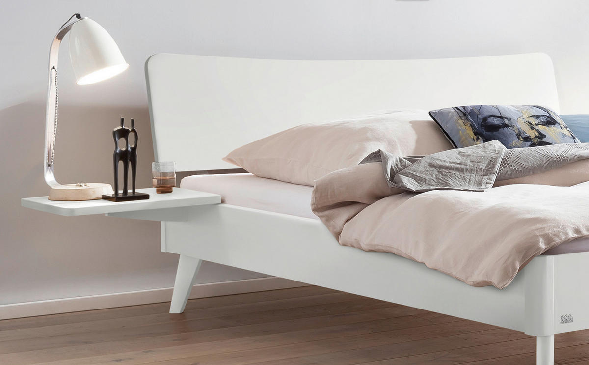 BETT 160/200 cm  in Weiß  - Weiß, Design (160/200cm) - Hasena