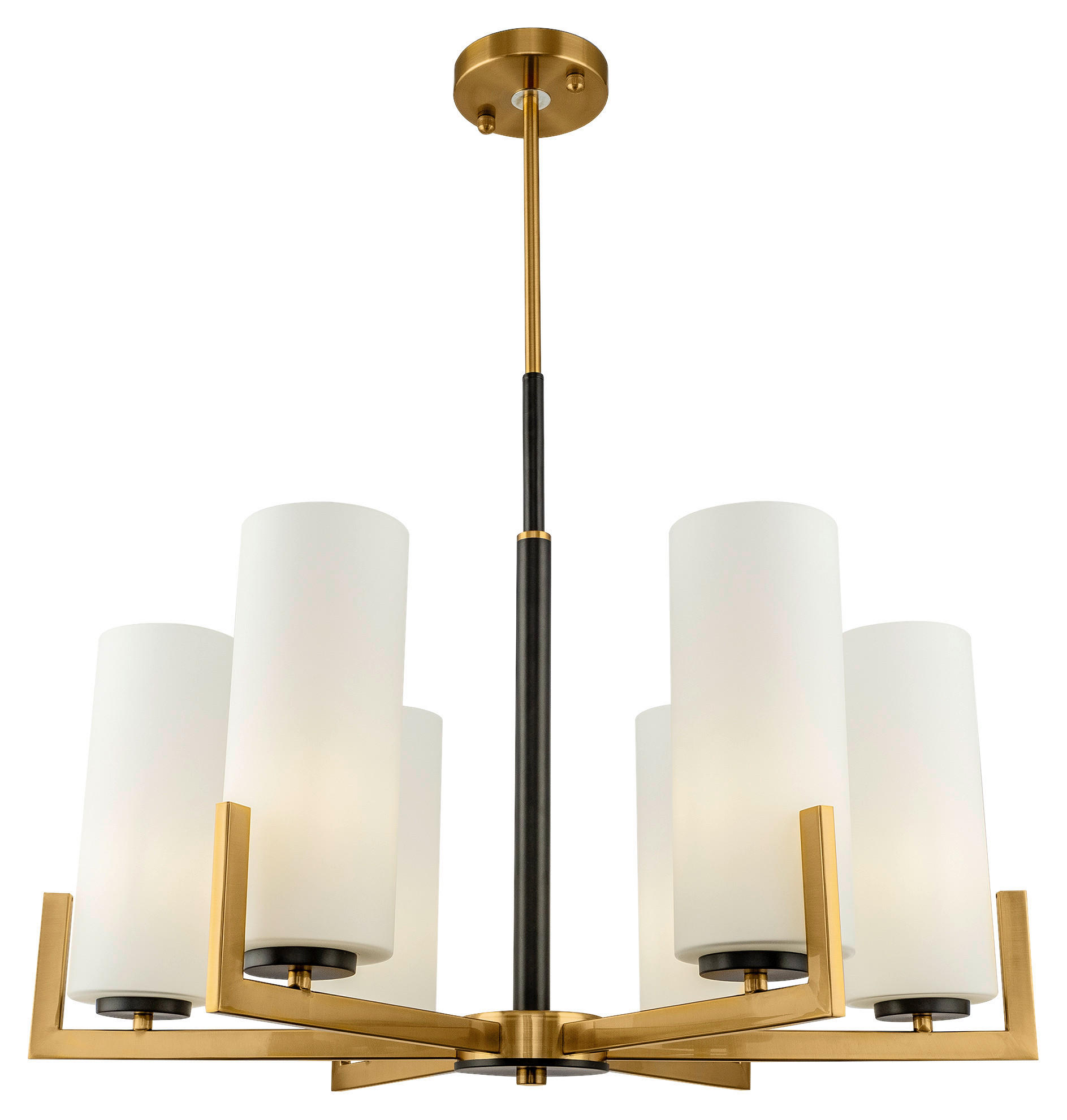 KRONLEUCHTER 67/52,4 cm  - Messingfarben, Trend, Glas/Metall (67/52,4cm) - MAYTONI
