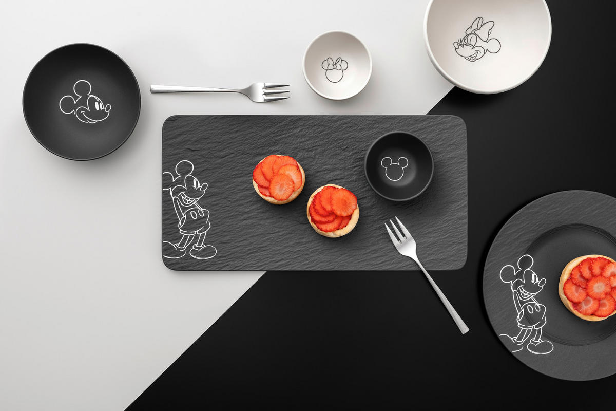 SERVIERPLATTE Manufacture Rock Micky  - Schwarz, Basics, Keramik (35/18/1,5cm) - Villeroy & Boch