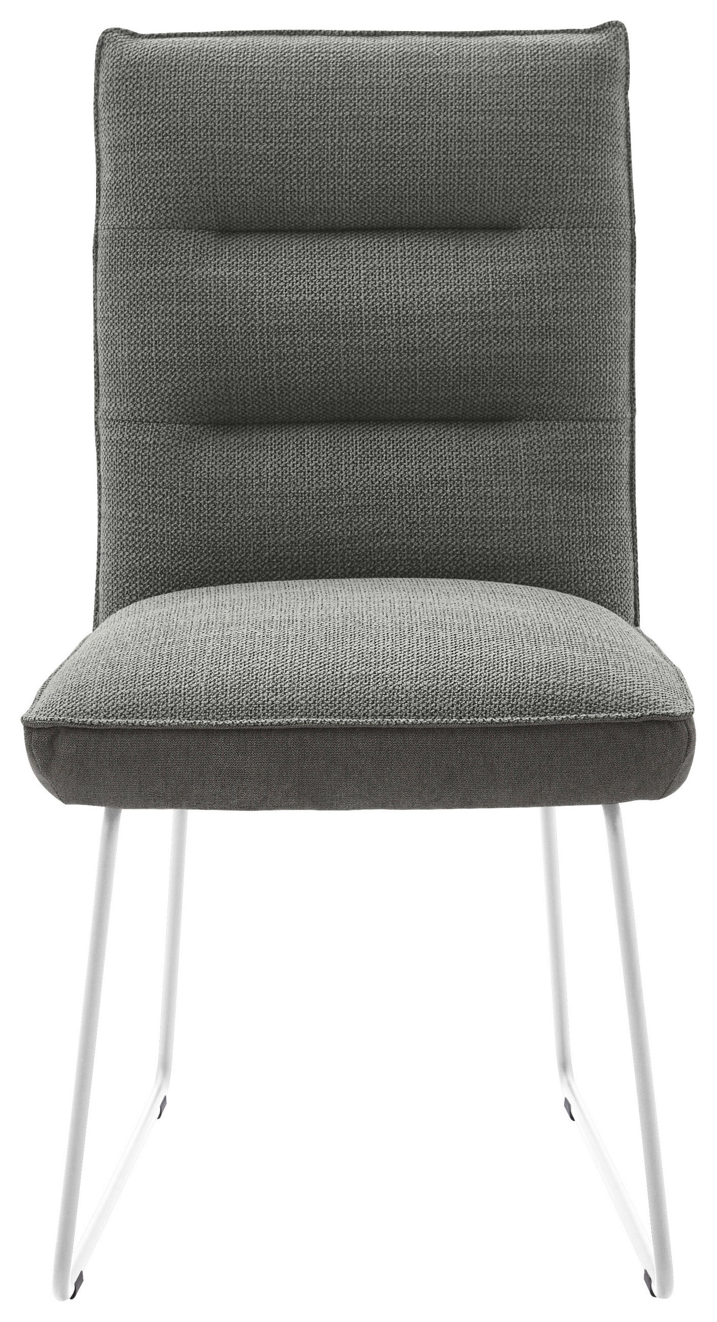 STUHL - Edelstahlfarben/Dunkelgrau, Design, Textil/Metall (49/93/59cm) - Dieter Knoll