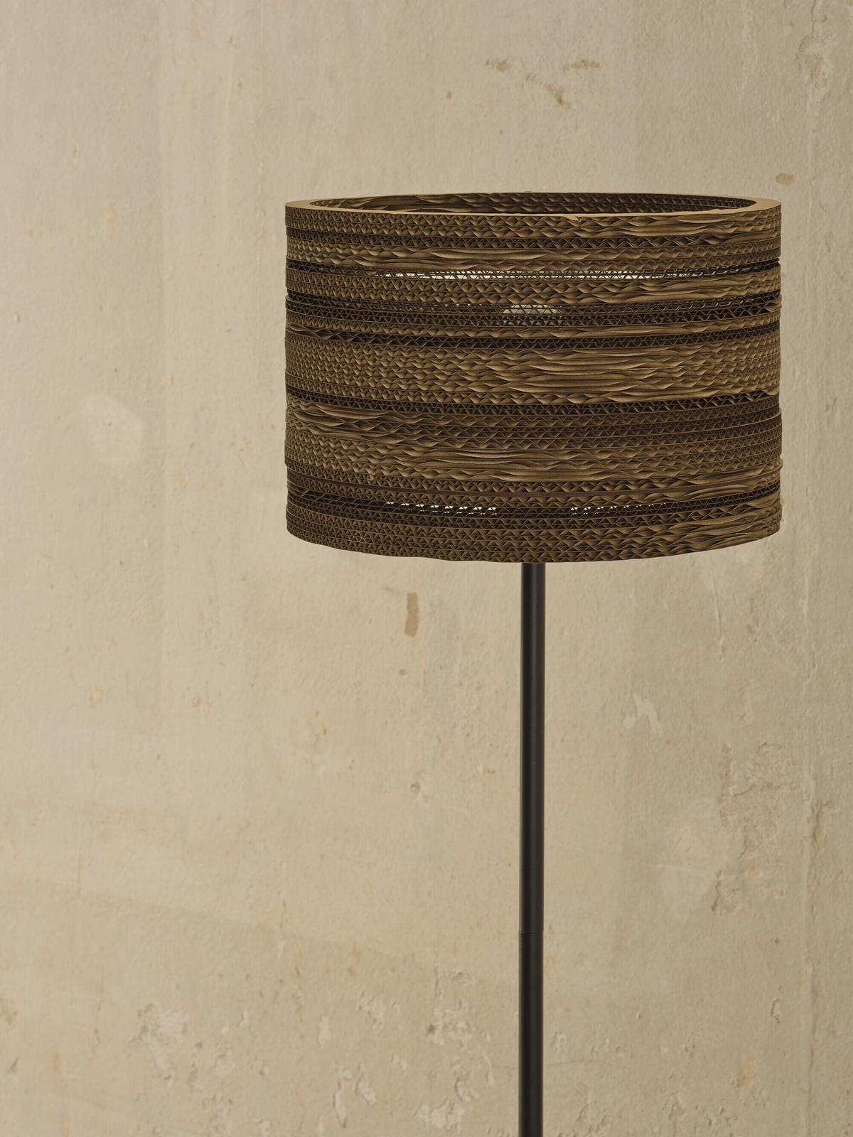 STEHLEUCHTE 30/160 cm    - Braun, Natur, Karton/Metall (30/160cm) - Osram