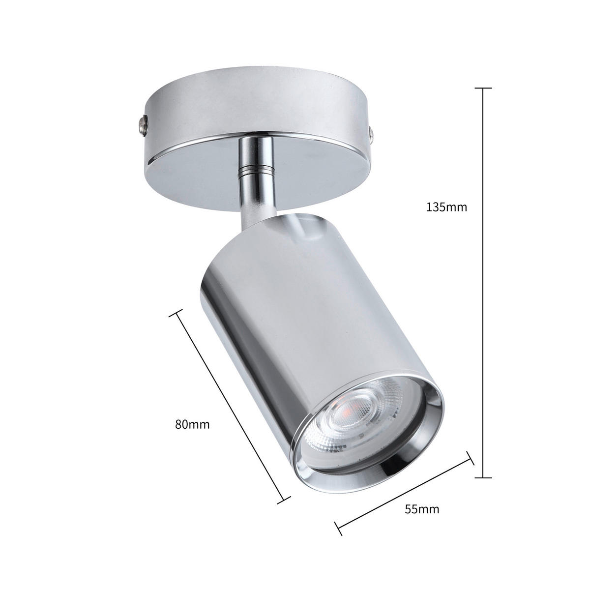 STRAHLER Belize   - Chromfarben, KONVENTIONELL, Metall (8/13.5/5.5cm)