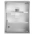 MEDIZINSCHRANK Silberfarben - Silberfarben, Glas/Metall (30/40/12cm) MEDIZINSCHRANK Silberfarben - Silberfarben, Glas/Metall (30/40/12cm)