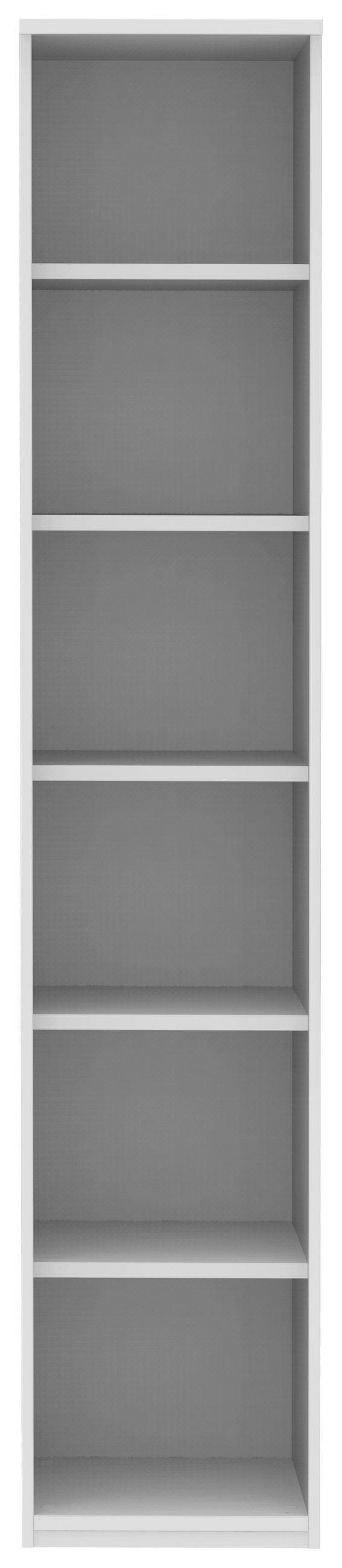 AKTENREGAL 40/217/43 cm  - Weiß, KONVENTIONELL, Holzwerkstoff (40/217/43cm) - Moderano