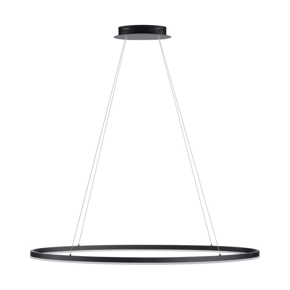 LED-HÄNGELEUCHTE Titus 118/56/120 cm   - Anthrazit, Design, Kunststoff/Metall (118/56/120cm) - Paul Neuhaus