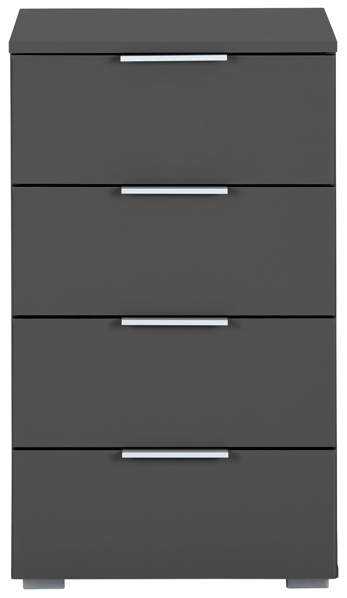 NACHTKÄSTCHEN 40/81/42 cm  in Grau  - Alufarben/Grau, MODERN, Holzwerkstoff (40/81/42cm) - Rauch Möbel